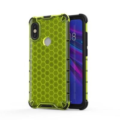 Voor Xiaomi Redmi Note 6/Note 6 Pro schokbestendige honingraat PC + TPU beschermhoes (groen) Voor Xiaomi Redmi Note 6/Note 6 Pro schokbestendige honingraat PC + TPU beschermhoes (groen)