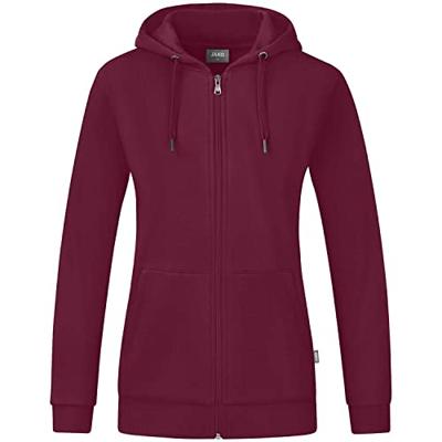 JAKO C6820D Jas Met Kap Organic Dames - Kastanje - 40