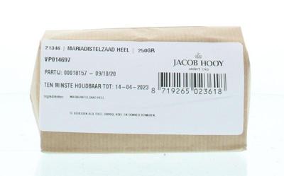 Jacob Hooy Mariadistelzaad 250 Gram Jacob Hooy Mariadistelzaad 250 Gram