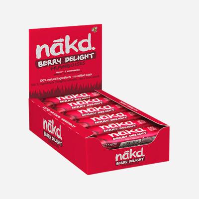 Nakd Berry Delight, reep van 35 g, pak van 18 stuks
