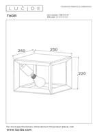 Lucide THOR Plafonnière 1xE27 - Grijs ijzer - thumbnail