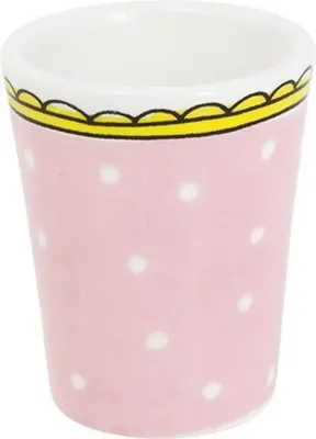 Blond Amsterdam eierdopje aardewerk stip 5x6cm roze