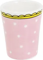 Blond Amsterdam eierdopje aardewerk stip 5x6cm roze - thumbnail