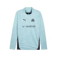 PUMA Olympique Marseille Trainingstrui 1/4-Zip 2025-2026 Lichtblauw Donkerblauw - thumbnail
