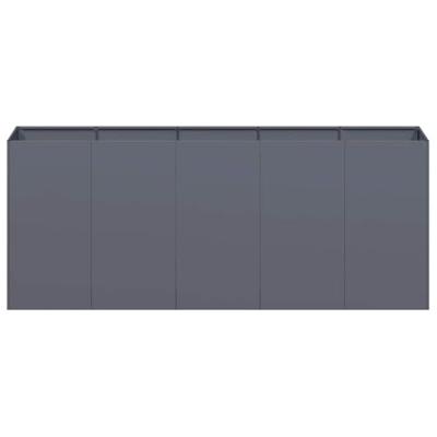 Plantenbak 200x40x80 cm koudgewalst staal antracietkleurig