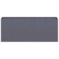 Plantenbak 200x40x80 cm koudgewalst staal antracietkleurig - thumbnail