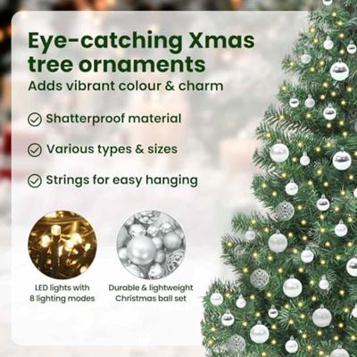 VidaXL Kerstboom met 300 led met standaard groen 180 cm pvc