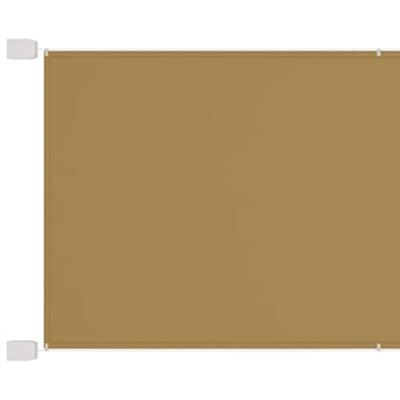 VidaXL Luifel verticaal 60x600 cm oxford stof beige VidaXL Luifel verticaal 60x600 cm oxford stof beige