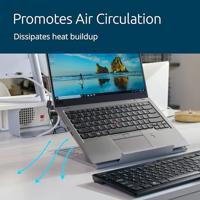 Kensington SmartFit Easy Riser Go laptopstandaard, voor laptops van 17 inch, grijs - thumbnail