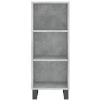 Dressoir 34,5x32,5x90 cm bewerkt hout betongrijs - thumbnail