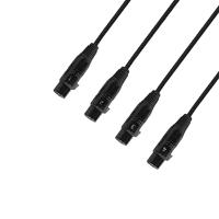 Adam Hall 4 Star Catbox XF3 audio & DMX adapter 4x 3p XLR female naar CAT6A - thumbnail
