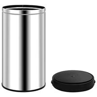 Prullenbak met automatische sensor 60 L roestvrij staal - thumbnail