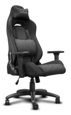 Trust gxt 723 ruya comfortabele stoffen gamingstoel (grijs)