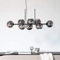 By-Boo Hanglamp 'Stellar' 8-lamps, kleur Zwart - thumbnail