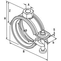Fischer 562347 hanger & klem voor loodgieterswerk Slangklem - thumbnail