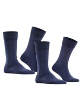 FALKE 2-paar Happy heren sokken - Katoen hoge mannen sokken - Ademend - thumbnail