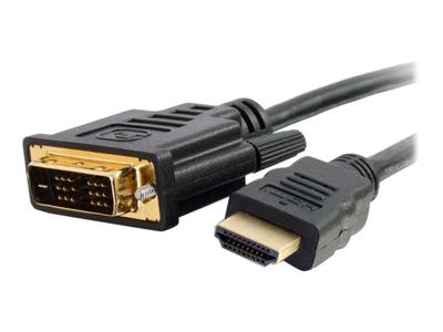 C2G - Videokabel - enkele verbinding - HDMI / DVI - DVI-D (M) naar HDMI (M) - 1.5 m - dubbel afgeschermd C2G - Videokabel - enkele verbinding - HDMI / DVI - DVI-D (M) naar HDMI (M) - 1.5 m - dubbel afgeschermd