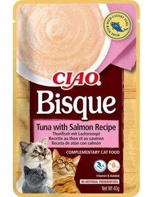 INABA Ciao Bisque Tuna with Salmon - Kattensnoepje - 40g