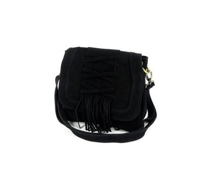 Handgemaakte schoudertas KYOTO BAG zwart Handgemaakte schoudertas KYOTO BAG zwart