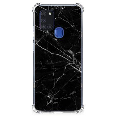 Samsung Galaxy A21s Anti-Shock Hoesje Marmer Zwart - Origineel Cadeau Vader Samsung Galaxy A21s Anti-Shock Hoesje Marmer Zwart - Origineel Cadeau Vader