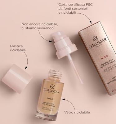 Collistar Nudo Second Skin Foundation 4N Sabbia 30ml Collistar Nudo Second Skin Foundation 4N Sabbia 30ml