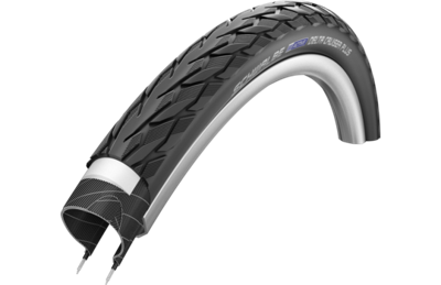 Schwalbe delta cruiser plus (k-guard), zwart met reflectie, 28x1 1/4, etrto 32-622