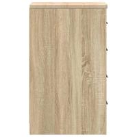 Garagekast 30x51x85 cm massief grenenhout sonoma eikenkleurig - thumbnail
