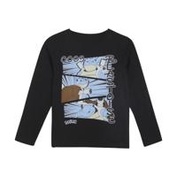 Minymo Jongens t-shirt LS - Zwart - thumbnail