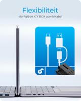 ICY BOX IB-2914MSCL-C31 USB 3.2 Gen 2 (3.1 Gen 2) Type-C Zwart - thumbnail