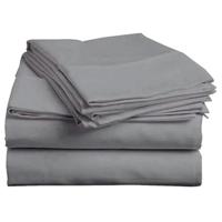 Zavelo Essential Laken Grijs (Percale katoen)-1-persoons (150x260 cm) - thumbnail