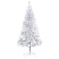 VidaXL Kunstkerstboom met standaard 120 cm pet zilverkleurig VidaXL Kunstkerstboom met standaard 120 cm pet zilverkleurig