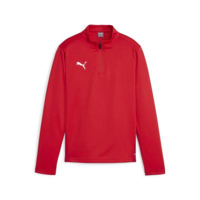 PUMA teamGOAL Trainingstrui 1/4-Zip Kids Rood Wit
