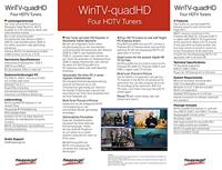 Hauppauge WinTV-quadHD DVB-T2, DVB-T, HD-kabel PCIe x1-Card Met afstandsbediening Aantal tuners: 4 - thumbnail