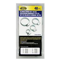 Slangklem assortiment, 40 stuks in opbergbox - thumbnail