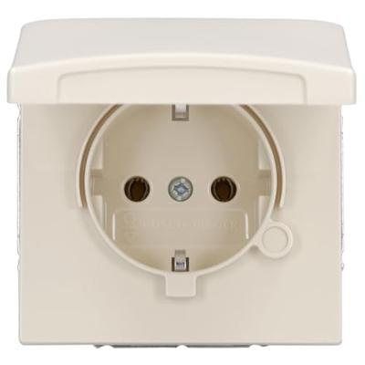 ABB 2CKA002064A0287 Apparaatinzetstuk IP44 Crème-wit, Parel-wit