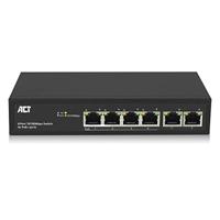6-Poorts netwerkswitch 4x PoE+ 10/100Mbps ACT AC4430 - thumbnail
