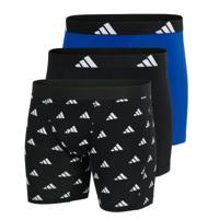 Adidas Boxershorts flex cotton lang 3-pack blauw zwart - thumbnail