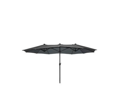 Stokparasol Marbella 450x270 cm antraciet Stokparasol Marbella 450x270 cm antraciet