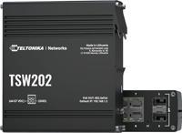 Teltonika TSW202 Managed L2 Gigabit Ethernet (10/100/1000) Power over Ethernet (PoE) Aluminium, Blau - thumbnail