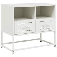 Tv-meubel 68x39x60,5 cm staal wit - thumbnail