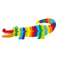 Small Foot houten krokodil puzzel, 26dlg. - thumbnail