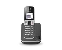 Panasonic kx-tgd310nlg single dect telefoon zwart/grijs - thumbnail