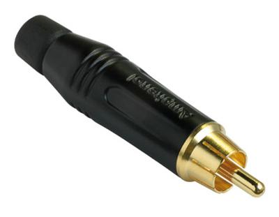 Amphenol ACPR-BLK RCA Connector | Male | Zwart