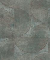 Noordwand behang vintage deluxe graphic circle look grijs en bruin - thumbnail