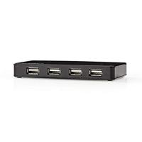 Nedis USB-Hub | USB-A Male | USB-A Female | 7-Poorts | 1 stuks - UHUBU2730BK UHUBU2730BK - thumbnail