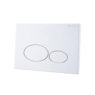Drukplaat Wiesbaden X32 Metal voor Inbouwreservoir Glans Wit