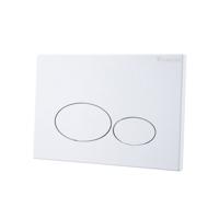 Drukplaat Wiesbaden X32 Metal voor Inbouwreservoir Glans Wit - thumbnail