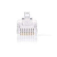Netwerkconnector | RJ45 Male - Voor Solid Cat5 UTP-Kabels | 10 Stuks | Transparant - thumbnail
