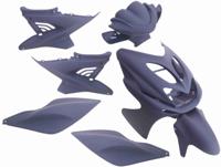 Plaatset 9-delig Edge voor Yamaha Aerox tot bouwjaar 2014 - mat donkerblauw - thumbnail