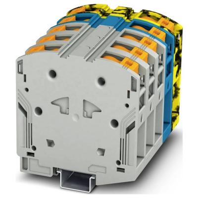 Phoenix Contact 3260118 Hoogstroomklem Grijs-blauw, Zwart-geel 2 stuk(s)